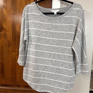 Market & Spruce Heather Gray Knit Top